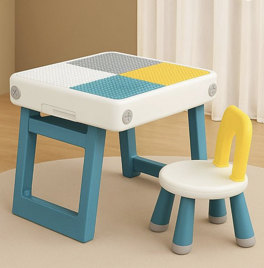 Little Olive kids table chair set for study and play
